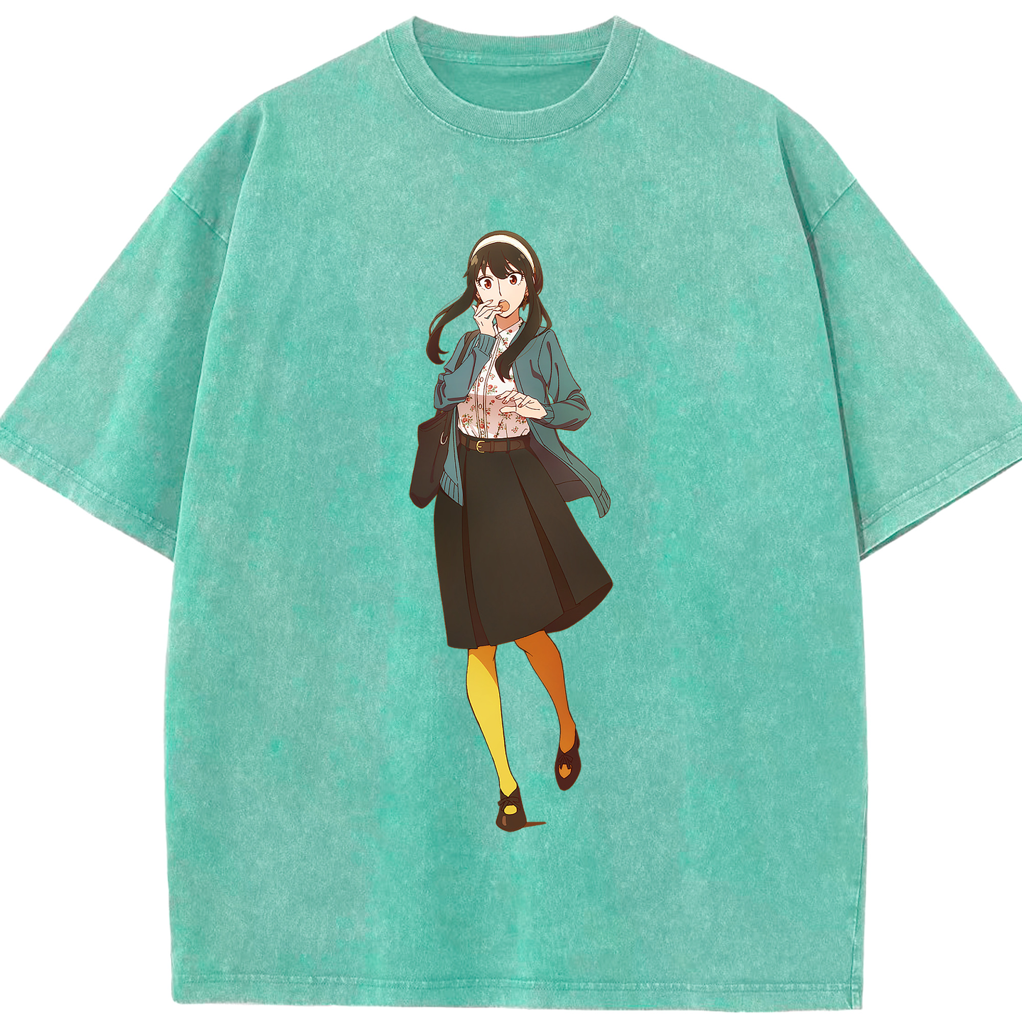 （画像用） SPY×FAMILY间谍家家酒 綿100% ヴィンテージ風 半袖Tシャツ（フロントプリント）